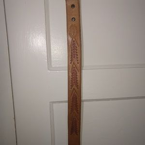 Vintage Handmade Leather Belt